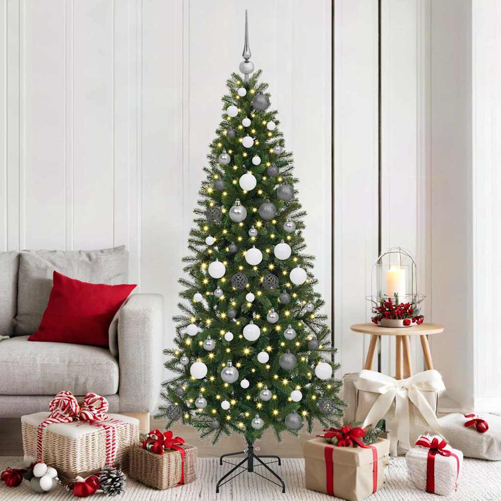 Albero di Natale artificiale Vidaxx con 300 LED con standard verde 180 cm PE e PVC