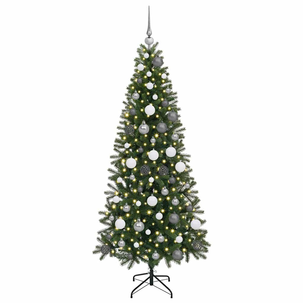 Albero di Natale artificiale Vidaxx con 300 LED con standard verde 180 cm PE e PVC