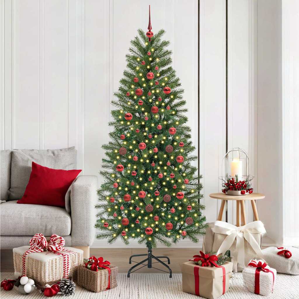 Albero di Natale artificiale Vidaxx con 300 LED con standard verde 180 cm PE e PVC