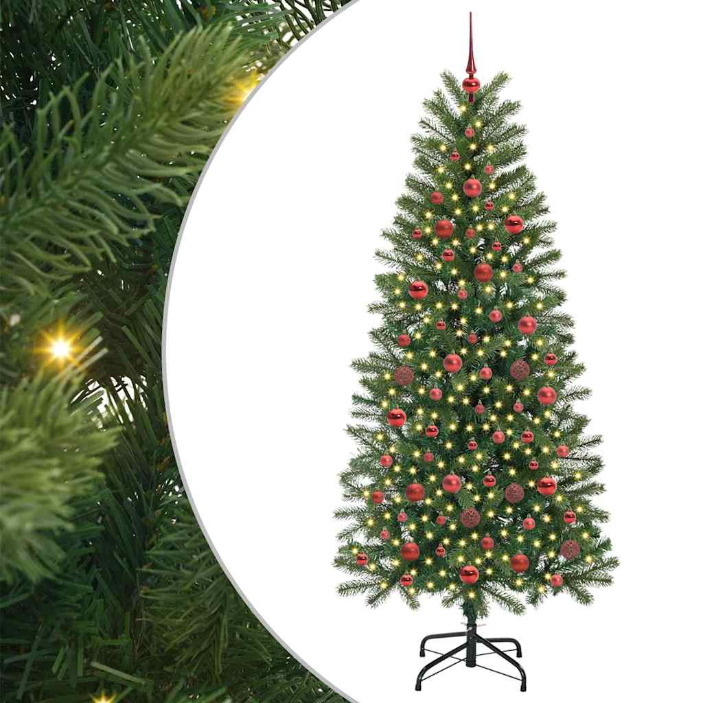 Albero di Natale artificiale Vidaxx con 300 LED con standard verde 180 cm PE e PVC