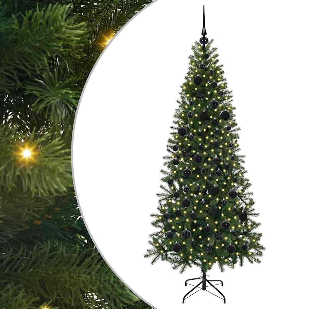 Albero di Natale artificiale Vidaxx con 300 LED con standard verde 180 cm PE e PVC