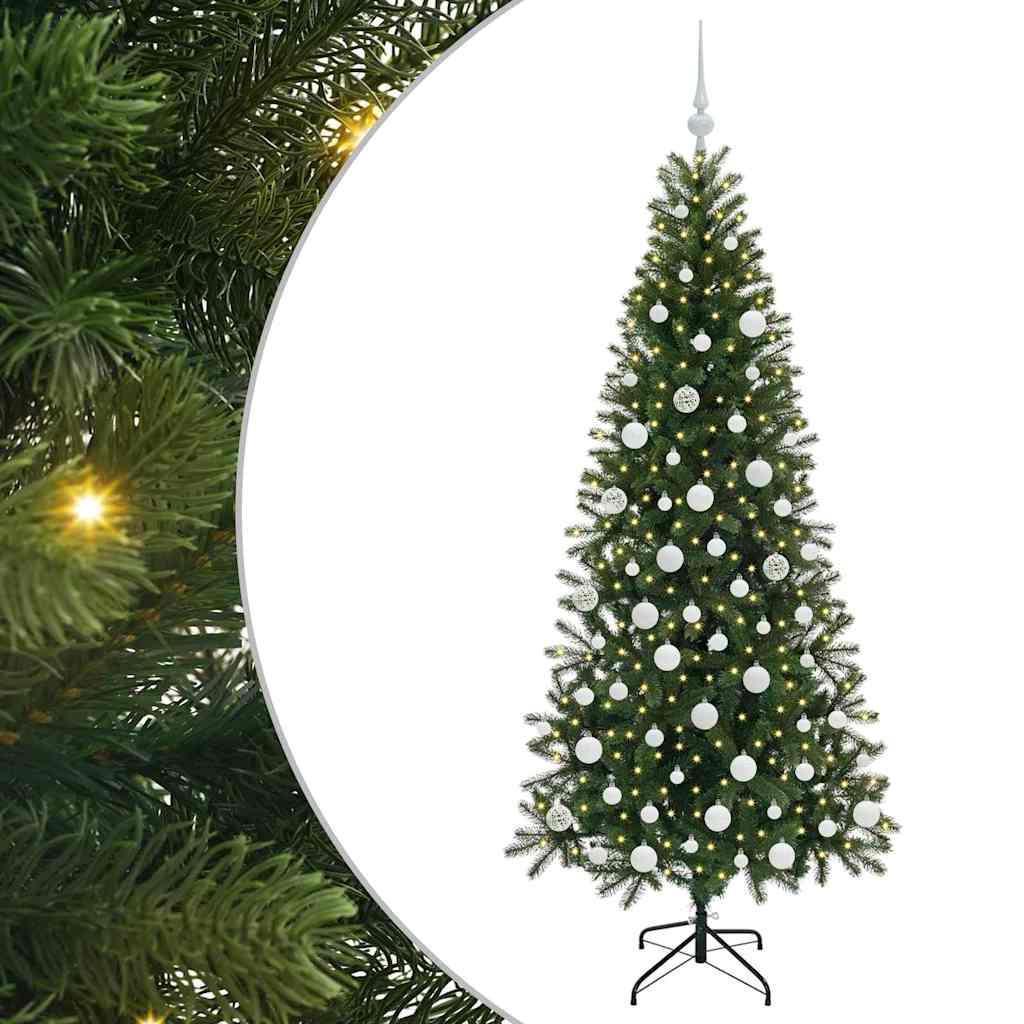 Albero di Natale artificiale Vidaxx con 300 LED con standard verde 180 cm PE e PVC