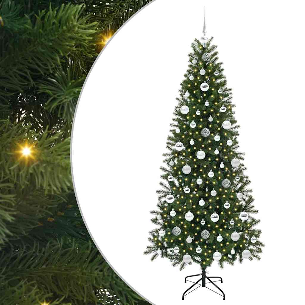 Albero di Natale artificiale Vidaxx con 300 LED con standard verde 180 cm PE e PVC