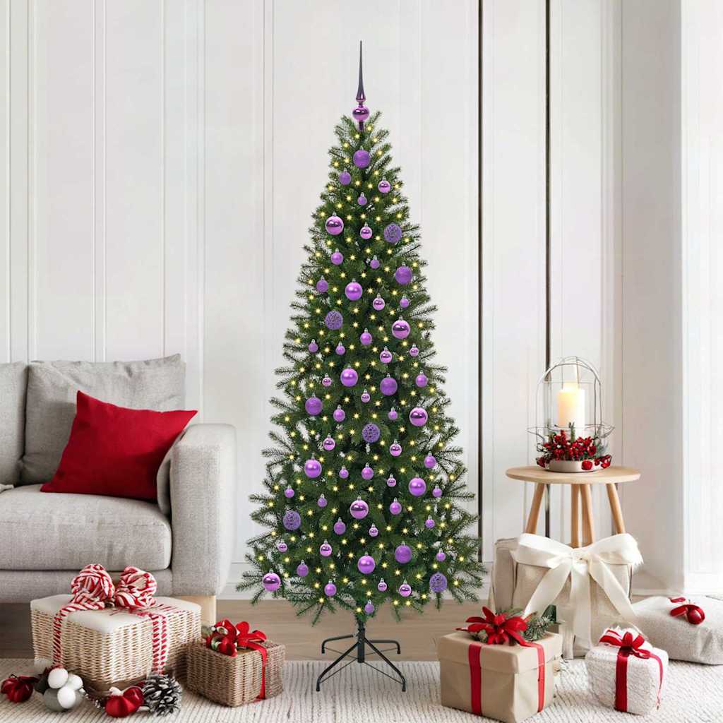 Albero di Natale artificiale Vidaxx con 300 LED con standard verde 180 cm PE e PVC