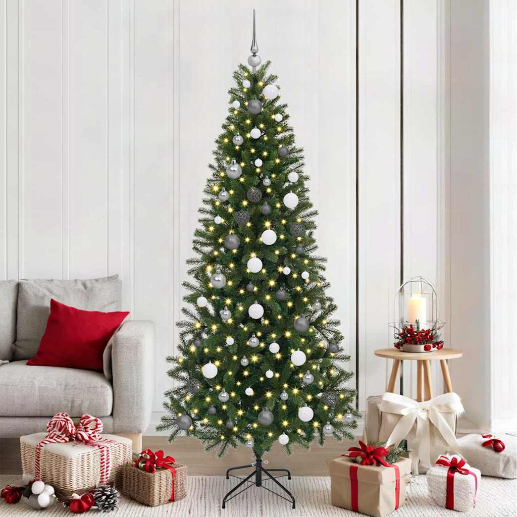 Albero di Natale artificiale Vidaxx con 300 LED con standard verde 210 cm PE e PVC
