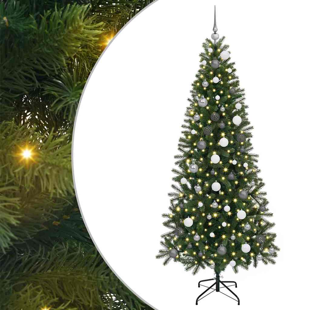 Albero di Natale artificiale Vidaxx con 300 LED con standard verde 210 cm PE e PVC