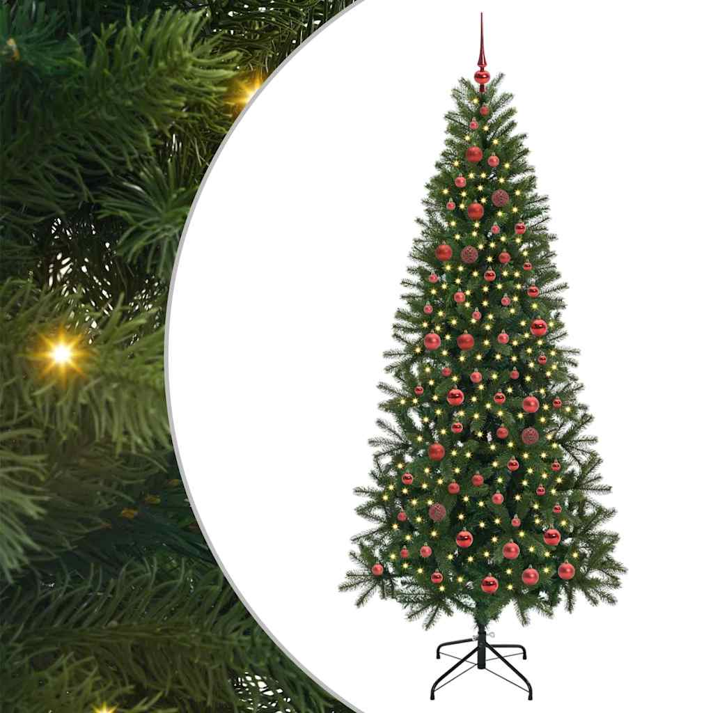 Albero di Natale artificiale Vidaxx con 300 LED con standard verde 210 cm PE e PVC