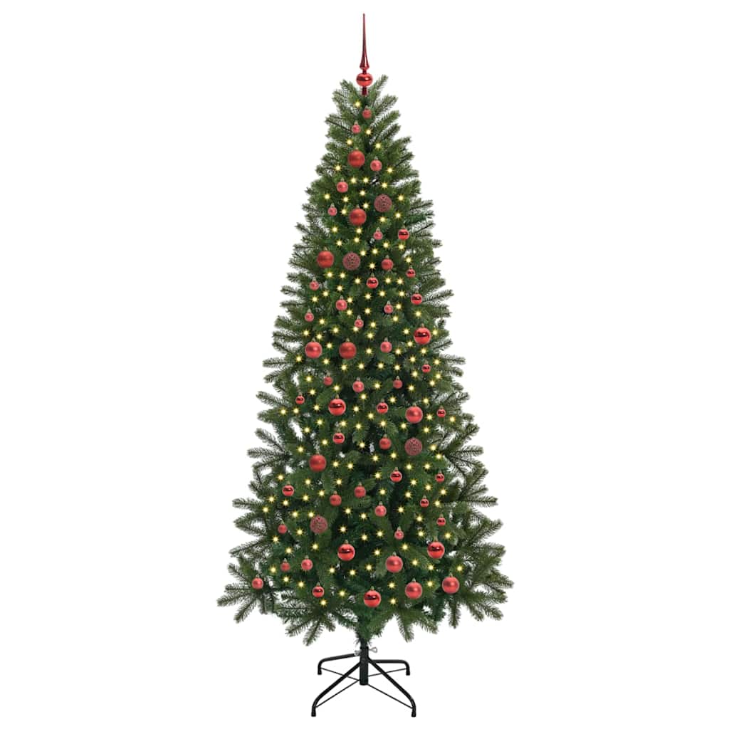 Albero di Natale artificiale Vidaxx con 300 LED con standard verde 210 cm PE e PVC