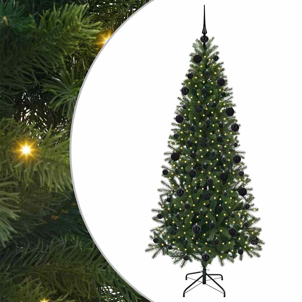 Albero di Natale artificiale Vidaxx con 300 LED con standard verde 210 cm PE e PVC