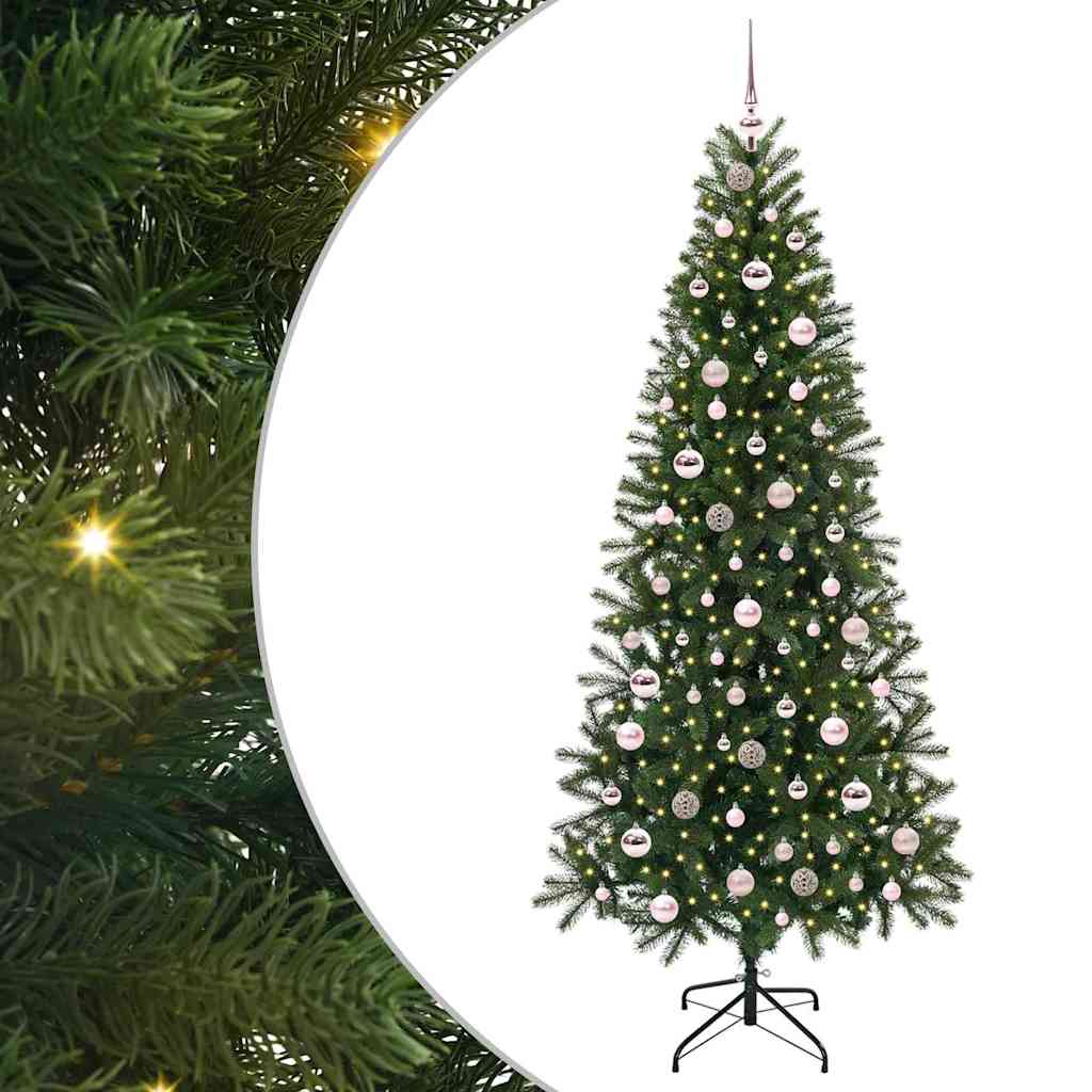 Albero di Natale artificiale Vidaxx con 300 LED con standard verde 210 cm PE e PVC