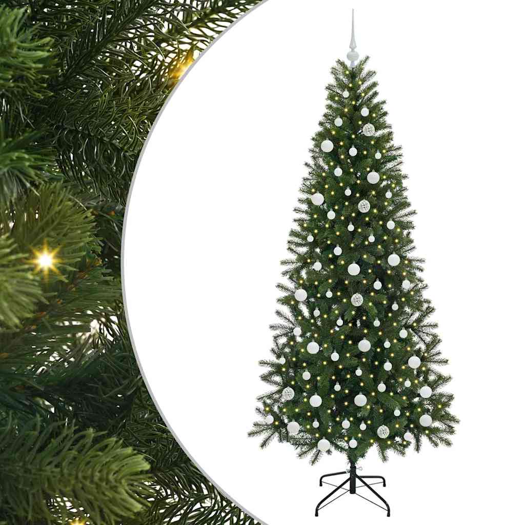 Albero di Natale artificiale Vidaxx con 300 LED con standard verde 210 cm PE e PVC