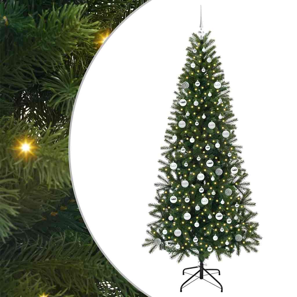 Albero di Natale artificiale Vidaxx con 300 LED con standard verde 210 cm PE e PVC