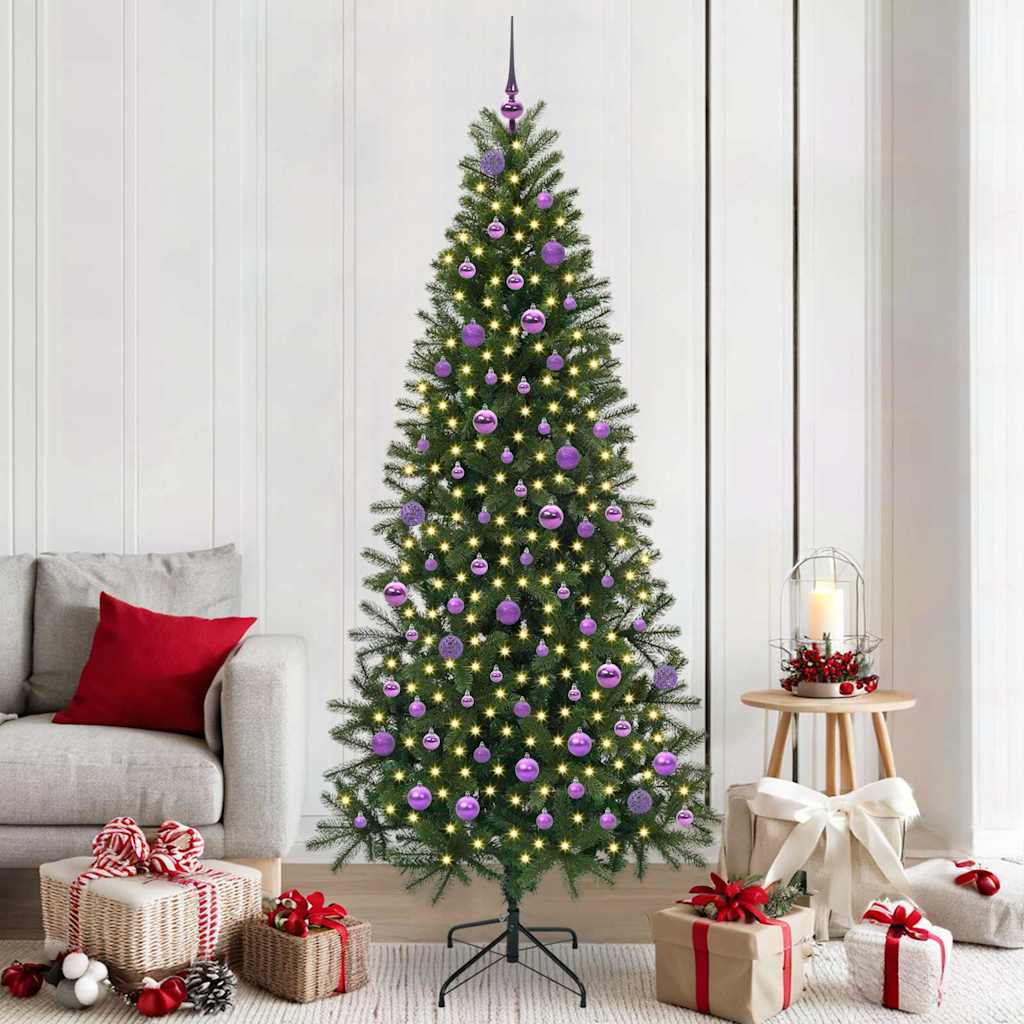 Albero di Natale artificiale Vidaxx con 300 LED con standard verde 210 cm PE e PVC