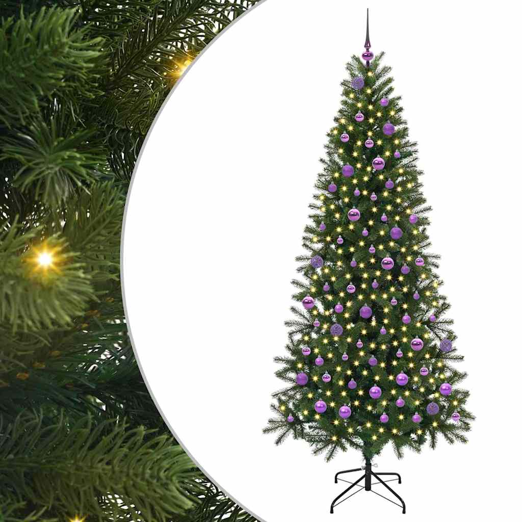 Albero di Natale artificiale Vidaxx con 300 LED con standard verde 210 cm PE e PVC