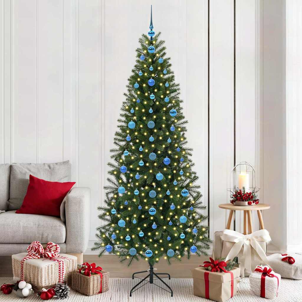 Albero di Natale artificiale Vidaxx con 300 LED con standard verde 210 cm PE e PVC