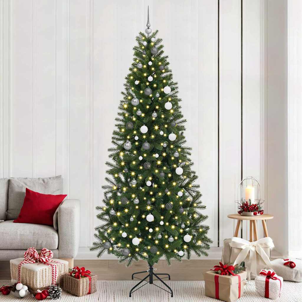 Albero di Natale artificiale Vidaxx con 300 LED con standard verde 240 cm PE e PVC