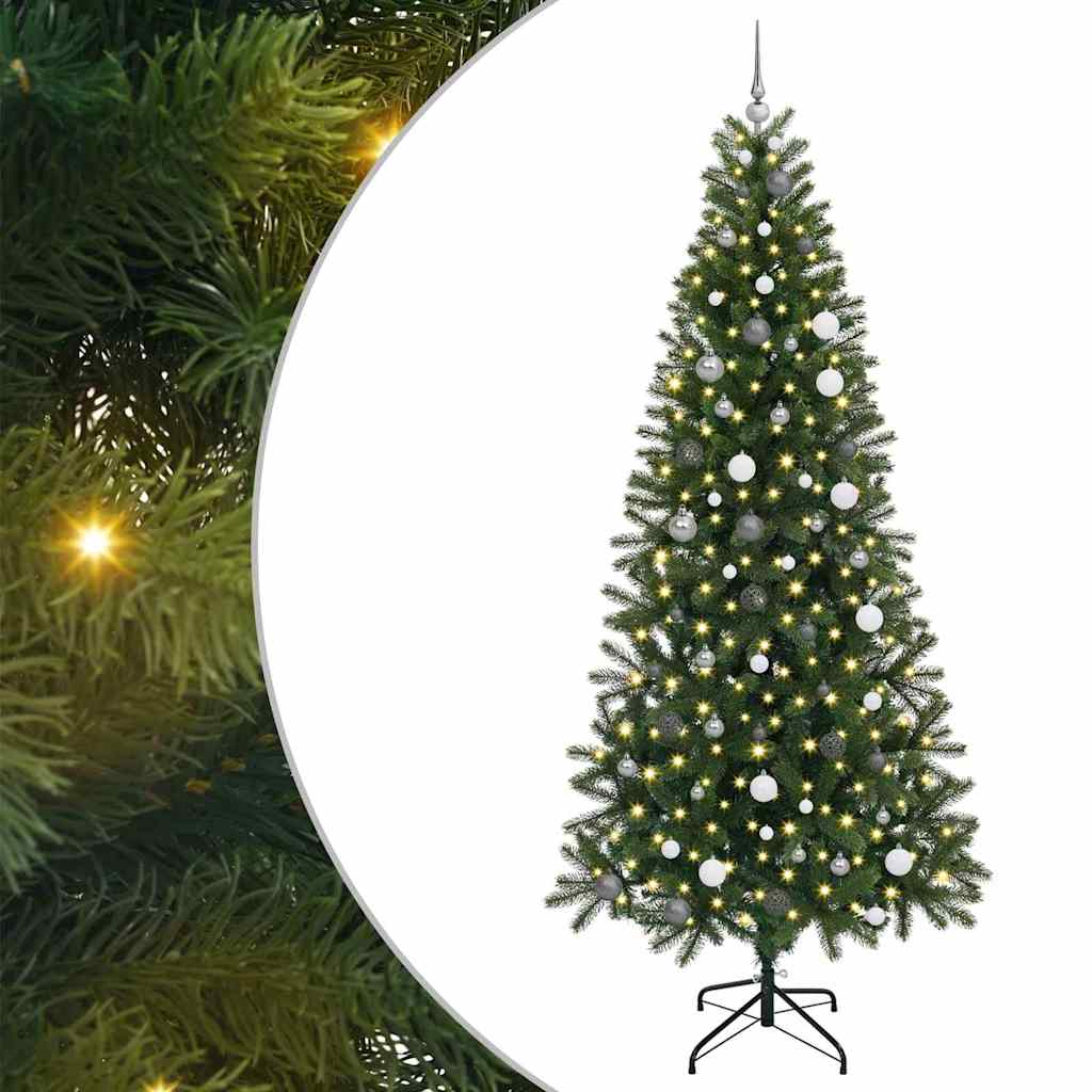 Albero di Natale artificiale Vidaxx con 300 LED con standard verde 240 cm PE e PVC