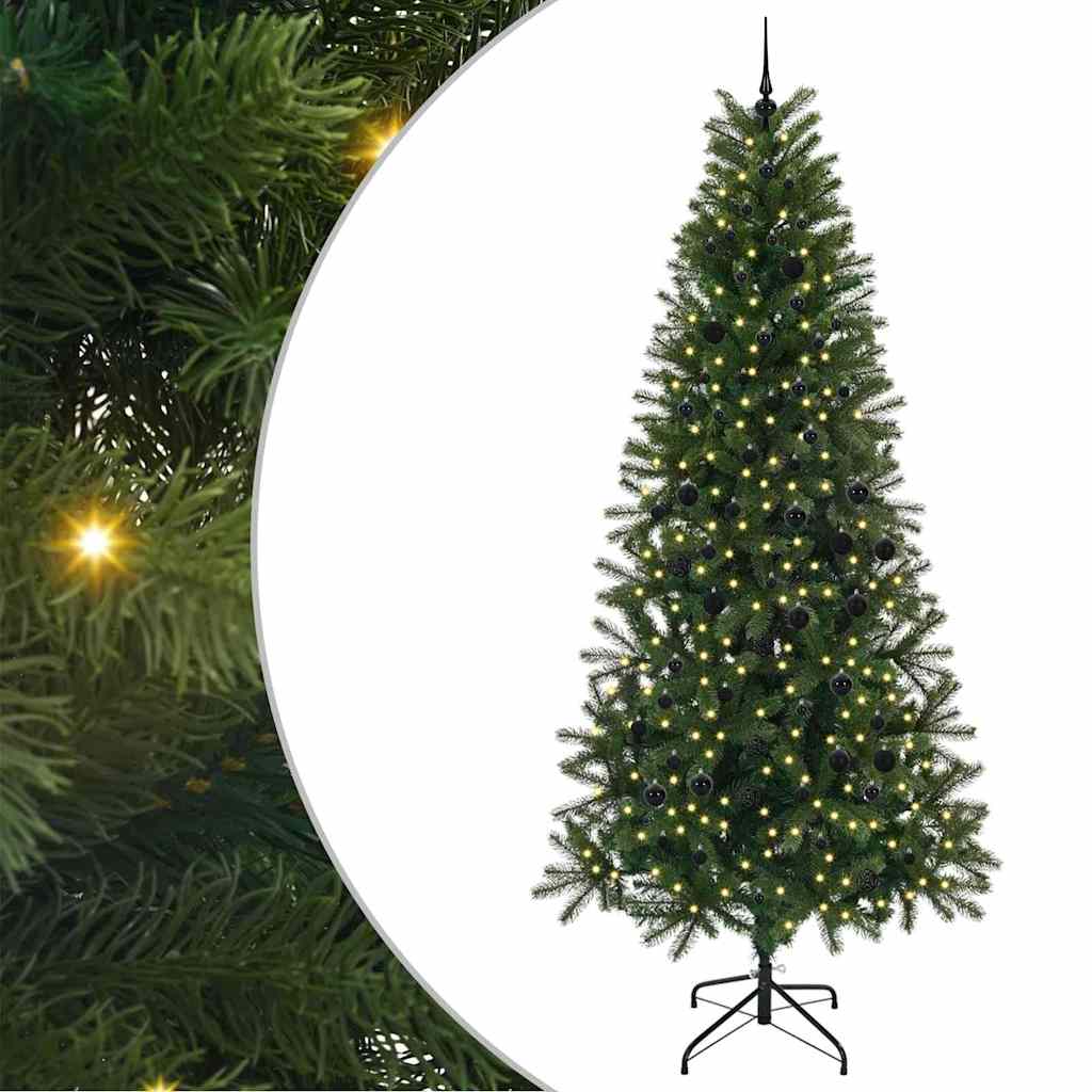 Albero di Natale artificiale Vidaxx con 300 LED con standard verde 240 cm PE e PVC