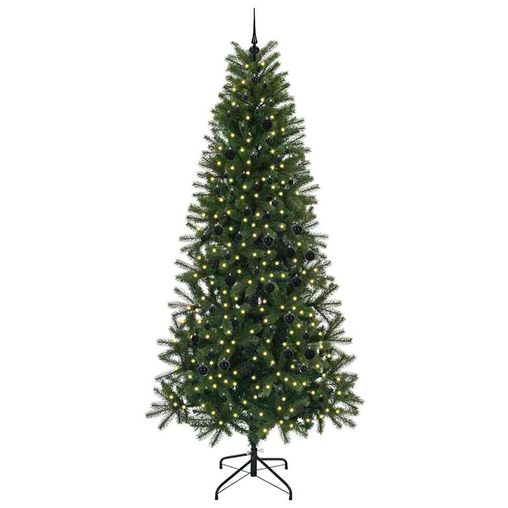 Albero di Natale artificiale Vidaxx con 300 LED con standard verde 240 cm PE e PVC