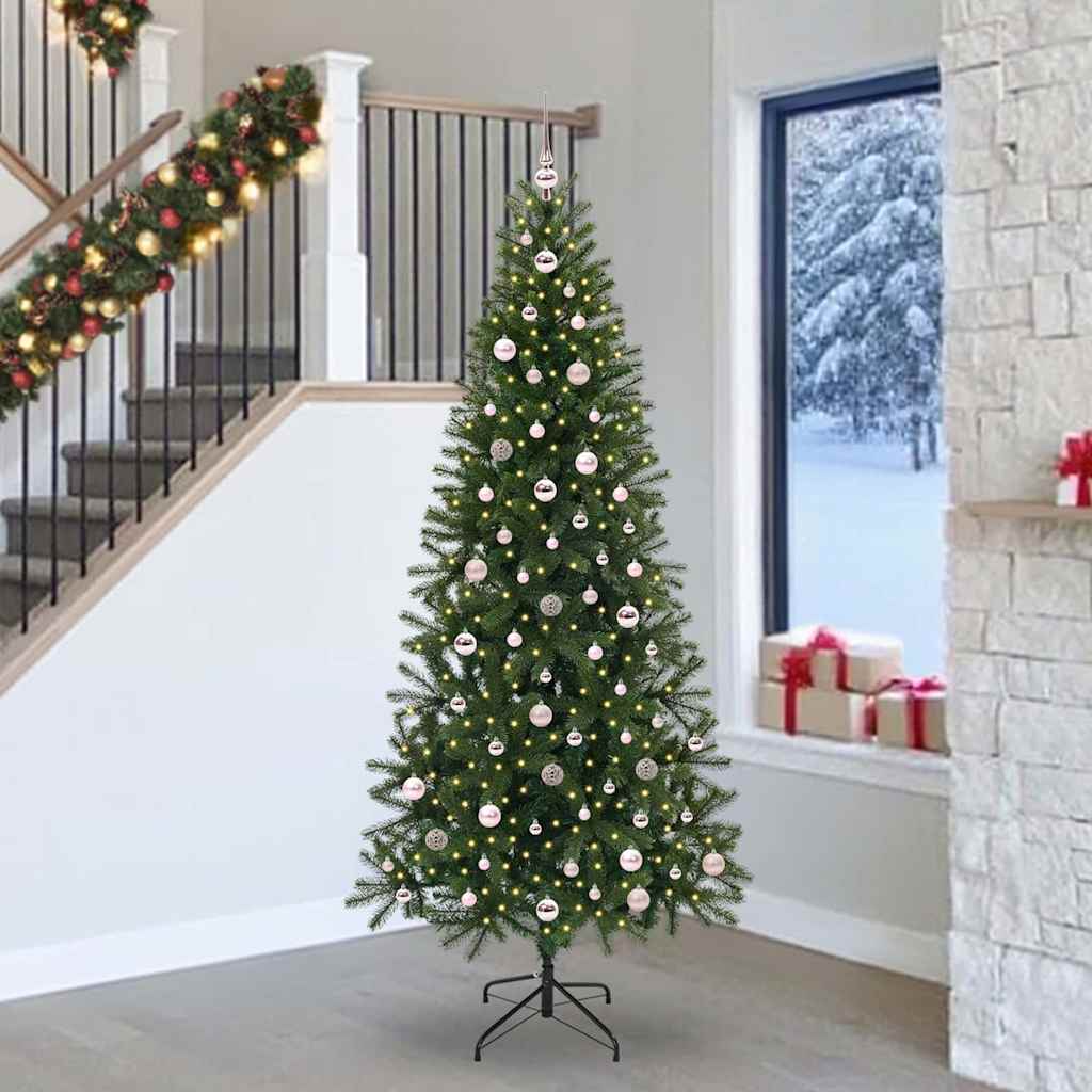 Albero di Natale artificiale Vidaxx con 300 LED con standard verde 240 cm PE e PVC