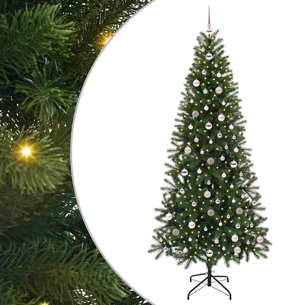 Albero di Natale artificiale Vidaxx con 300 LED con standard verde 240 cm PE e PVC