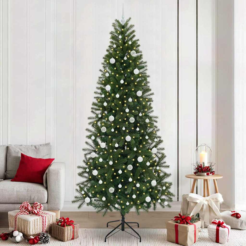 Albero di Natale artificiale Vidaxx con 300 LED con standard verde 240 cm PE e PVC