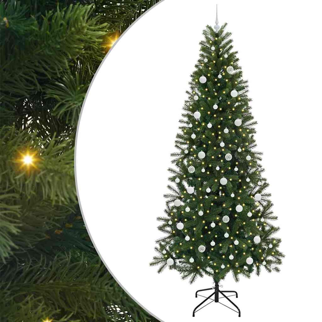 Albero di Natale artificiale Vidaxx con 300 LED con standard verde 240 cm PE e PVC