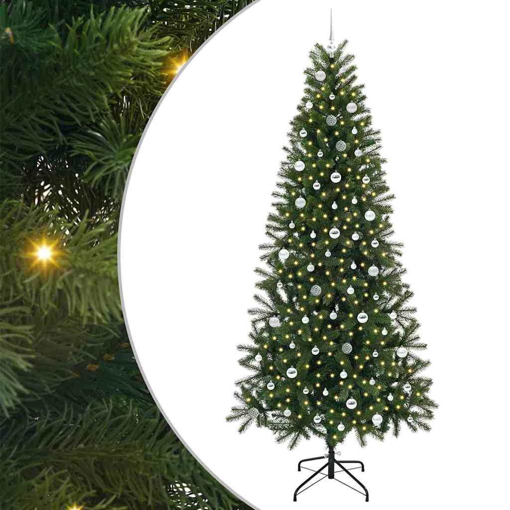 Albero di Natale artificiale Vidaxx con 300 LED con standard verde 240 cm PE e PVC