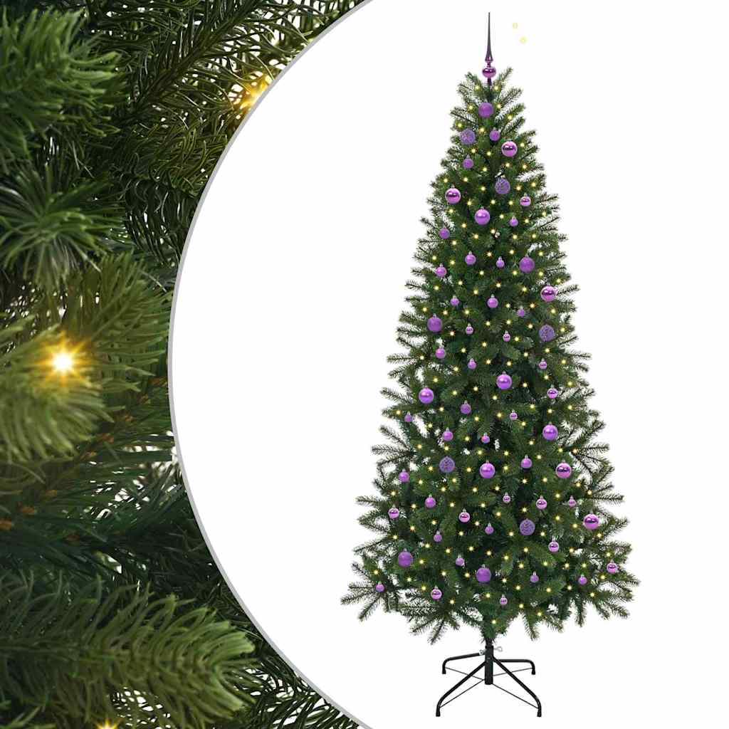 Albero di Natale artificiale Vidaxx con 300 LED con standard verde 240 cm PE e PVC