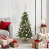 Vidaxx albero di Natale pieghevole artificiale verde 120 cm PE e PVC