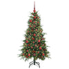 Vidaxl kunstmatige inklapbare kerstboom groen 120 cm pe en pvc
