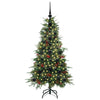 Vidaxl kunstmatige inklapbare kerstboom groen 120 cm pe en pvc