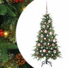 Vidaxx albero di Natale pieghevole artificiale verde 120 cm PE e PVC