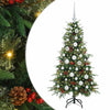Vidaxx albero di Natale pieghevole artificiale verde 120 cm PE e PVC