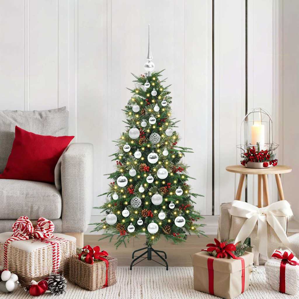 Vidaxx árbol de Navidad artificial plegable verde 120 cm PE y PVC