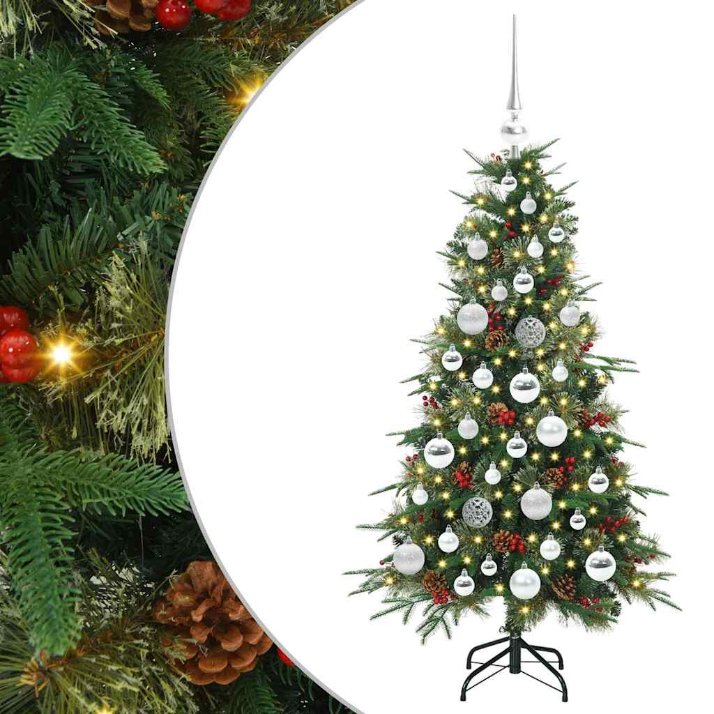 Vidaxx árbol de Navidad artificial plegable verde 120 cm PE y PVC