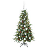 Vidaxl kunstmatige inklapbare kerstboom groen 120 cm pe en pvc