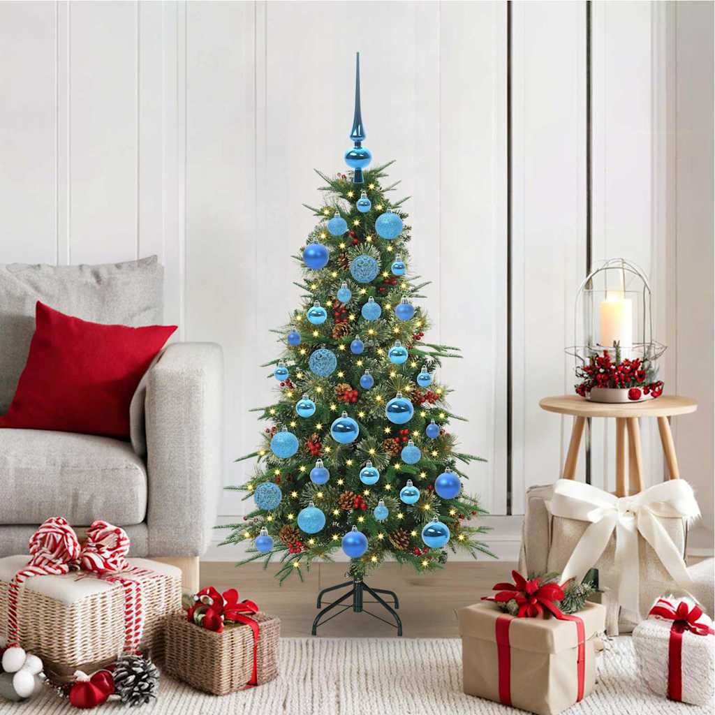 Vidaxx árbol de Navidad artificial plegable verde 120 cm PE y PVC