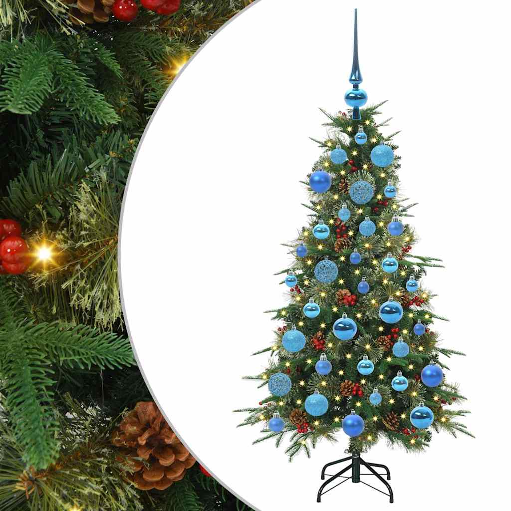 Vidaxx árbol de Navidad artificial plegable verde 120 cm PE y PVC