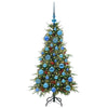 Vidaxl kunstmatige inklapbare kerstboom groen 120 cm pe en pvc