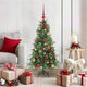 Vidaxx árbol de Navidad artificial plegable verde 120 cm PE y PVC