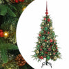 Vidaxl kunstmatige inklapbare kerstboom groen 120 cm pe en pvc