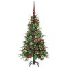 Vidaxl kunstmatige inklapbare kerstboom groen 120 cm pe en pvc