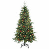 Vidaxx albero di Natale artificiale pieghevole verde 150 cm PE e PVC