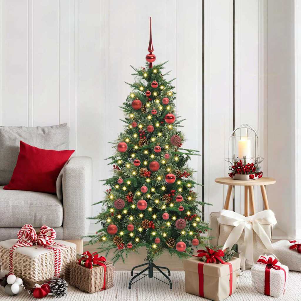 Vidaxx árbol de Navidad artificial plegable verde 150 cm PE y PVC
