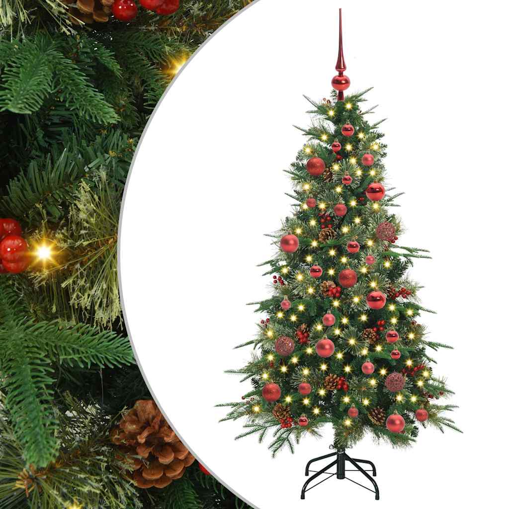 Vidaxx árbol de Navidad artificial plegable verde 150 cm PE y PVC
