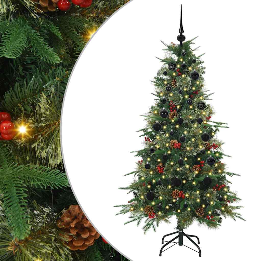 Vidaxx albero di Natale artificiale pieghevole verde 150 cm PE e PVC