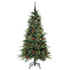 Vidaxl kunstmatige inklapbare kerstboom groen 150 cm pe en pvc