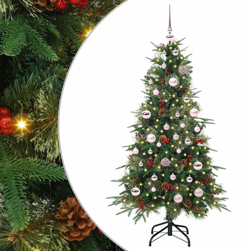 Vidaxx árbol de Navidad artificial plegable verde 150 cm PE y PVC