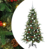 Vidaxl kunstmatige inklapbare kerstboom groen 150 cm pe en pvc